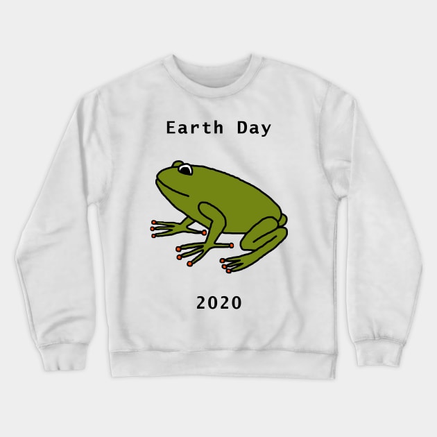 Frogs for Earth Day Crewneck Sweatshirt by ellenhenryart